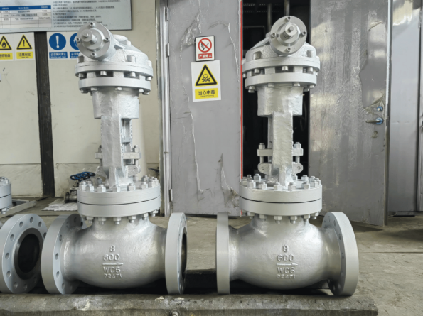 WCB globe valve Class 600 flanged type for heavy duty service