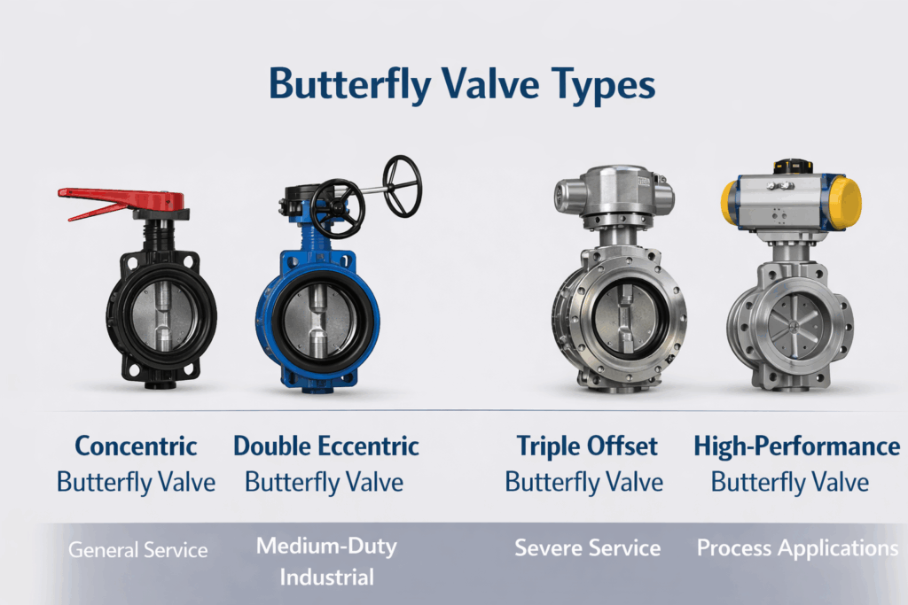 comparison of concentric double eccentric triple offset and high performance butterfly valve designs