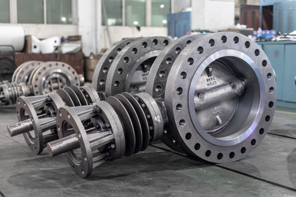 large diameter metal seated butterfly valve for high capacity pipeline systems